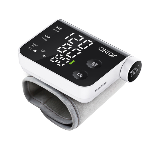 Wrist Blood Pressure Monitors Digital Blood Pressure Machine for Home Use with Voice LED Backlit Adj