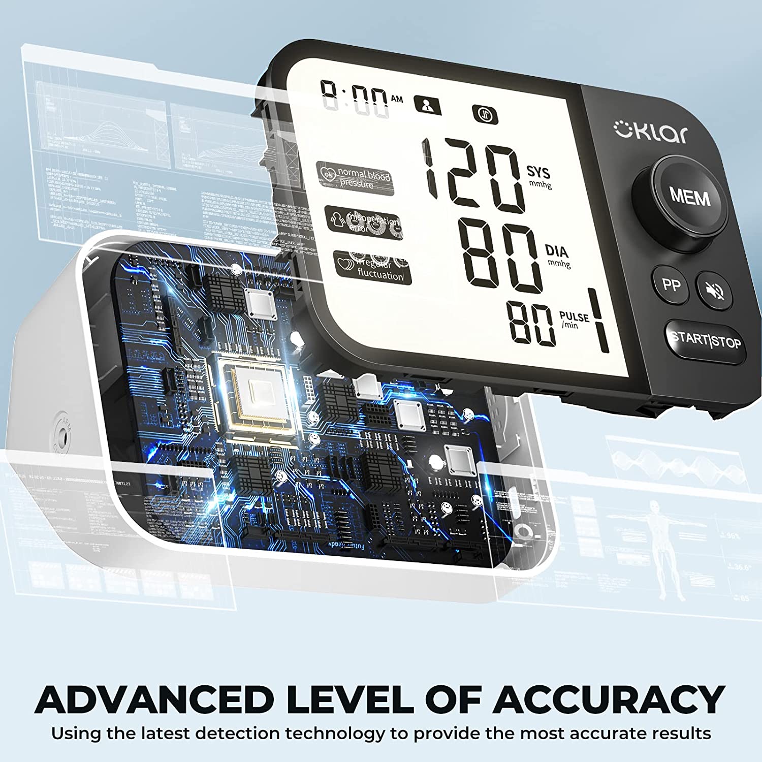 Advanced Manual Blood Pressure Monitor with Digital Screen