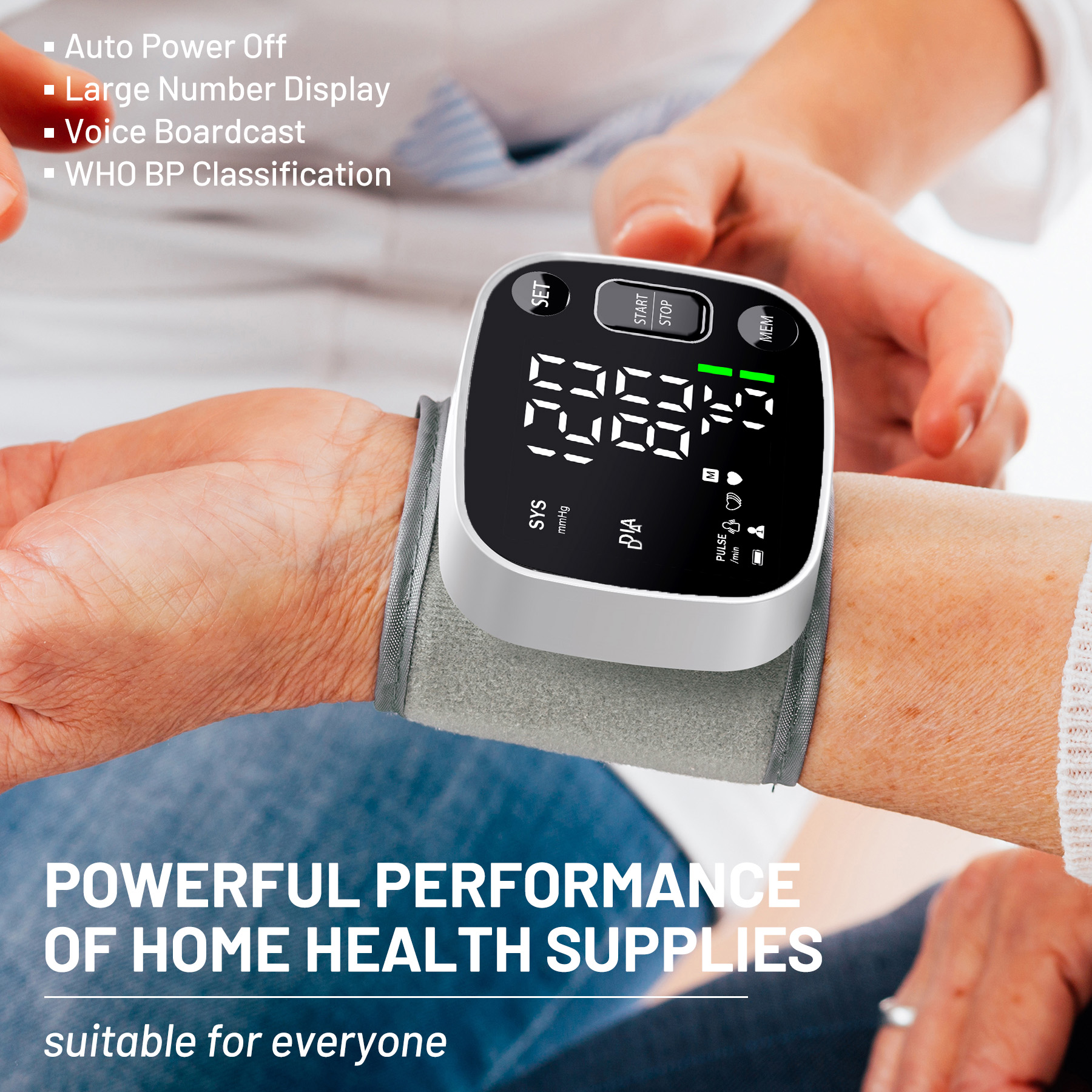 Oklar Blood Pressure Monitors for Home Use Rechargeable Blood Pressure ...